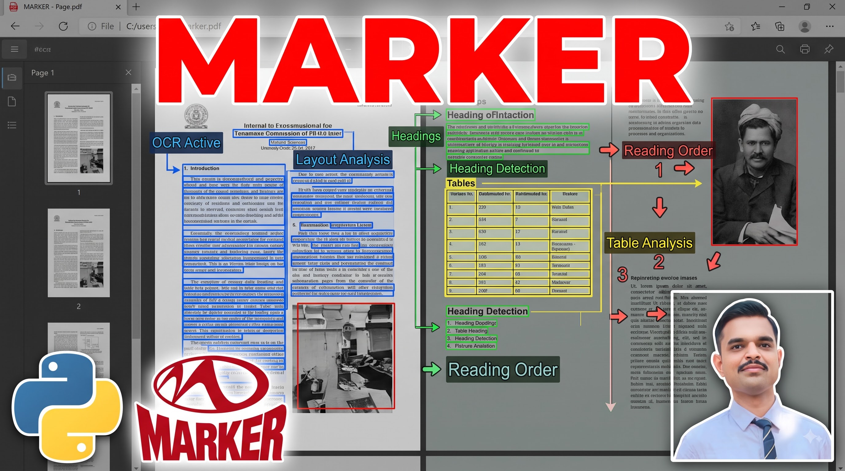 Marker Tutorial: Convert PDF to Markdown & JSON with AI | Surya OCR & Document AI